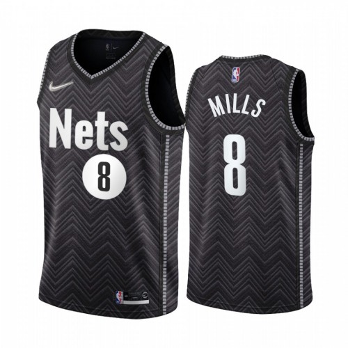BKN Black B. Nets #8 NBA Jersey Game Day Wear NBA Fan Apparel