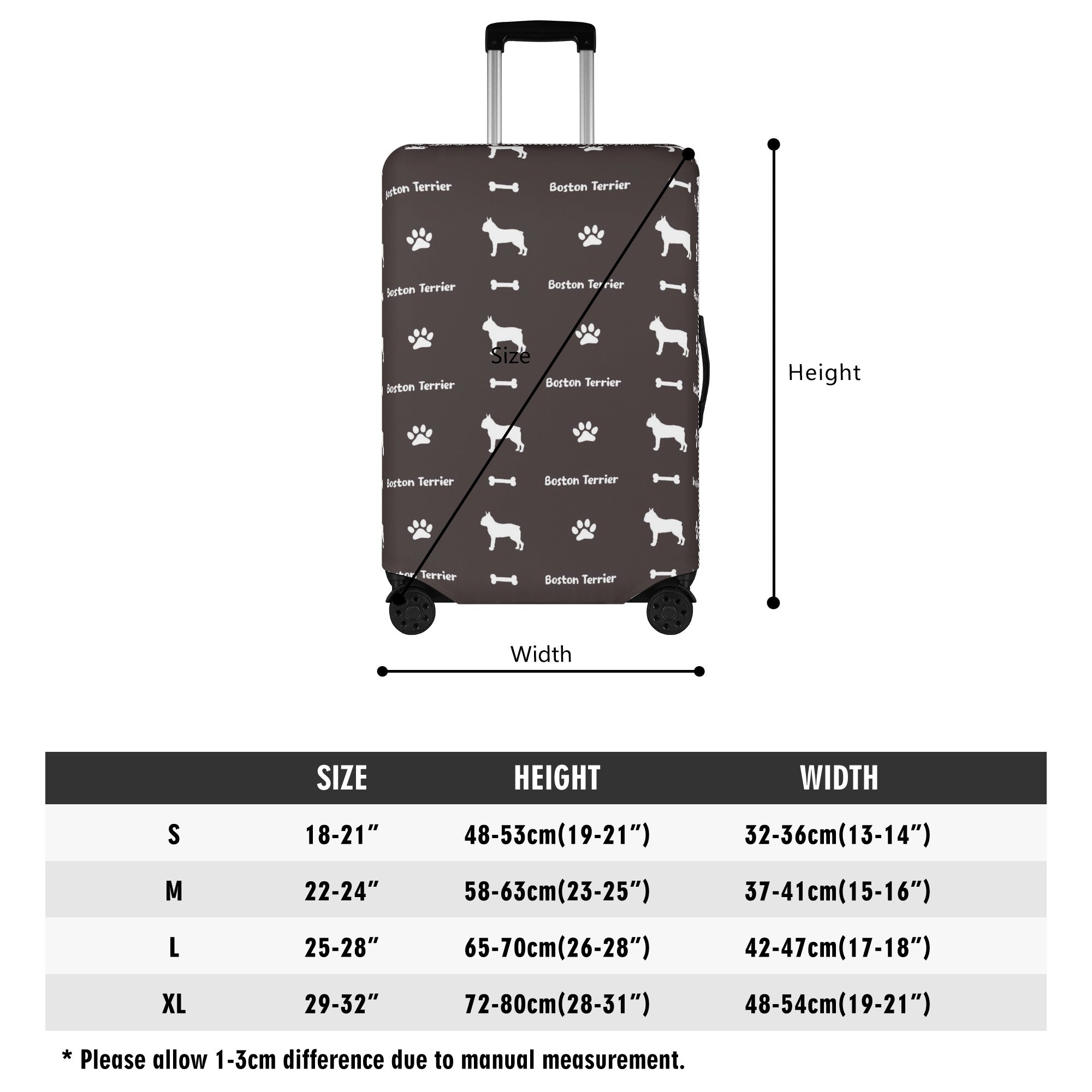 French Bulldog Rosie Luggage Cover For Boston Terrier Lovers Durable Dog Item