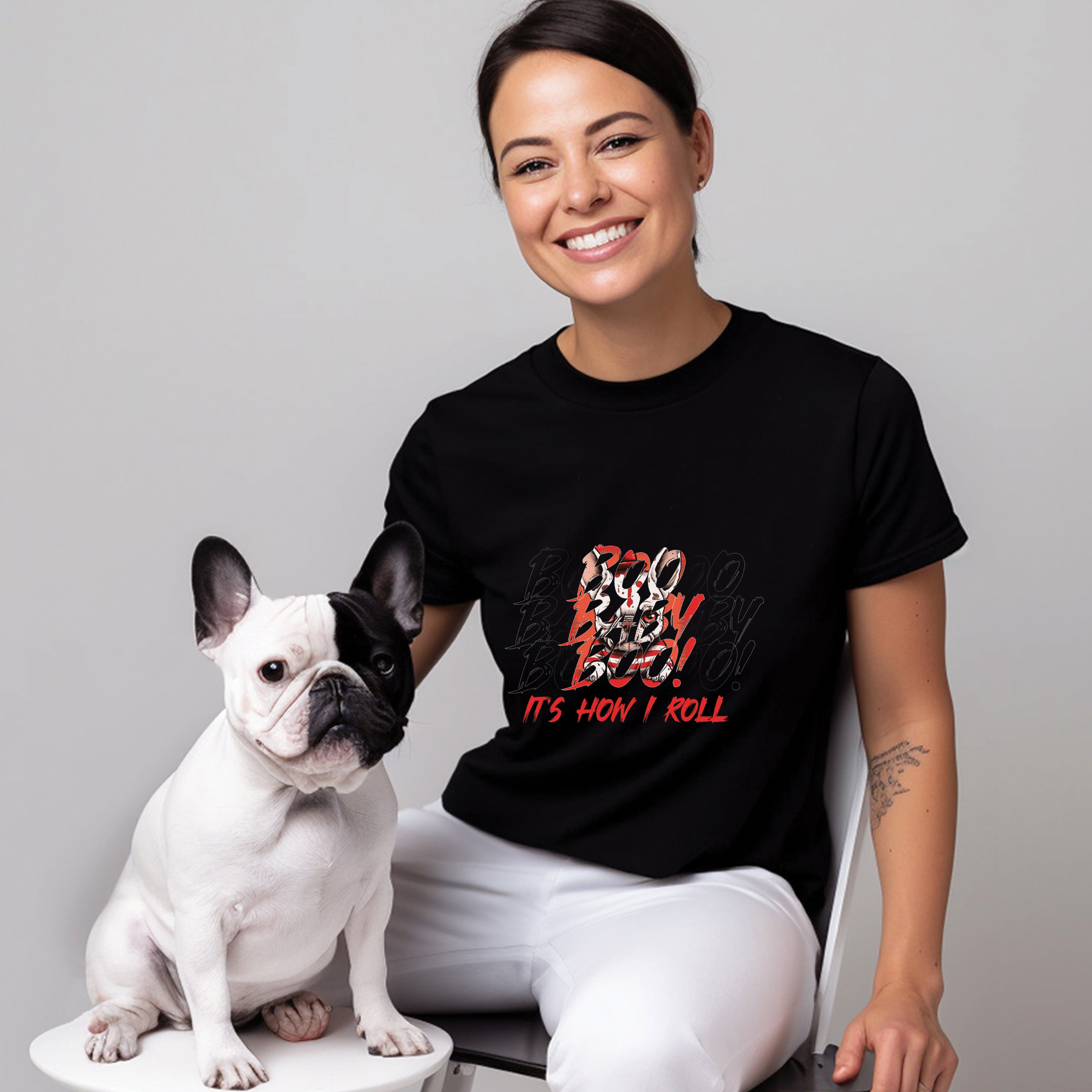 Stylish Frenchie Halloween Spirit - Unisex T-shirt for Street Style