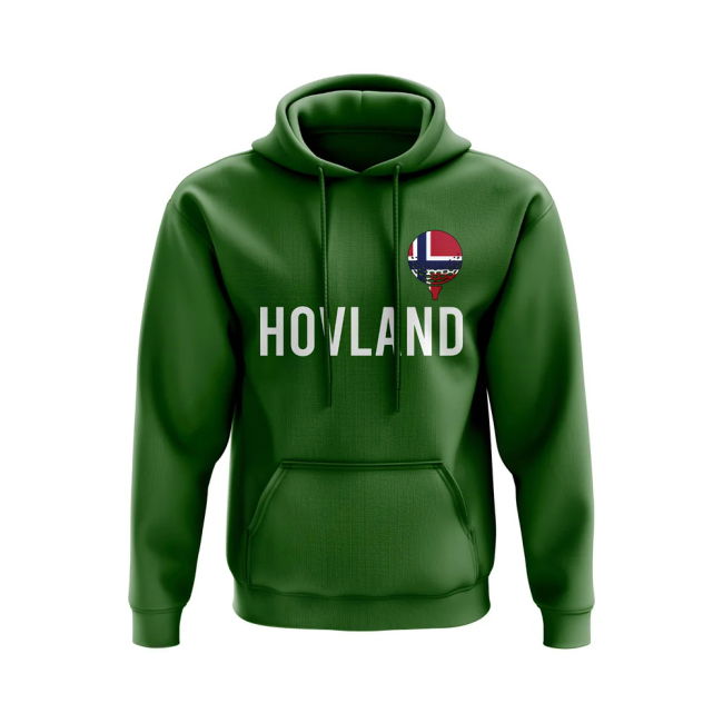 Viktor Hovland Norway Golf Hoody (Green) Official Quality
