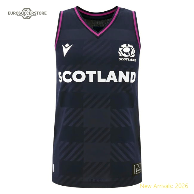 2025-2026 Scotland Rugby Training Singlet (Navy) - Womens