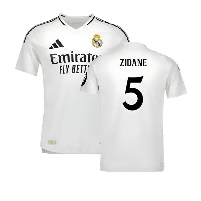 2024-2025 Real Madrid Auth Home Shirt (Zidane 5) - Ultras Approved ...