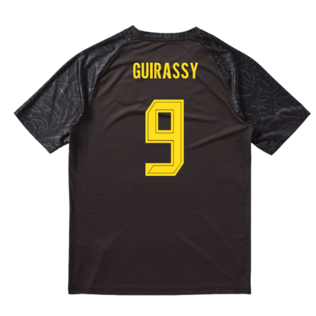 2025-2026 Borussia Dortmund Warm Up Jersey (Black) (Guirassy 9)
