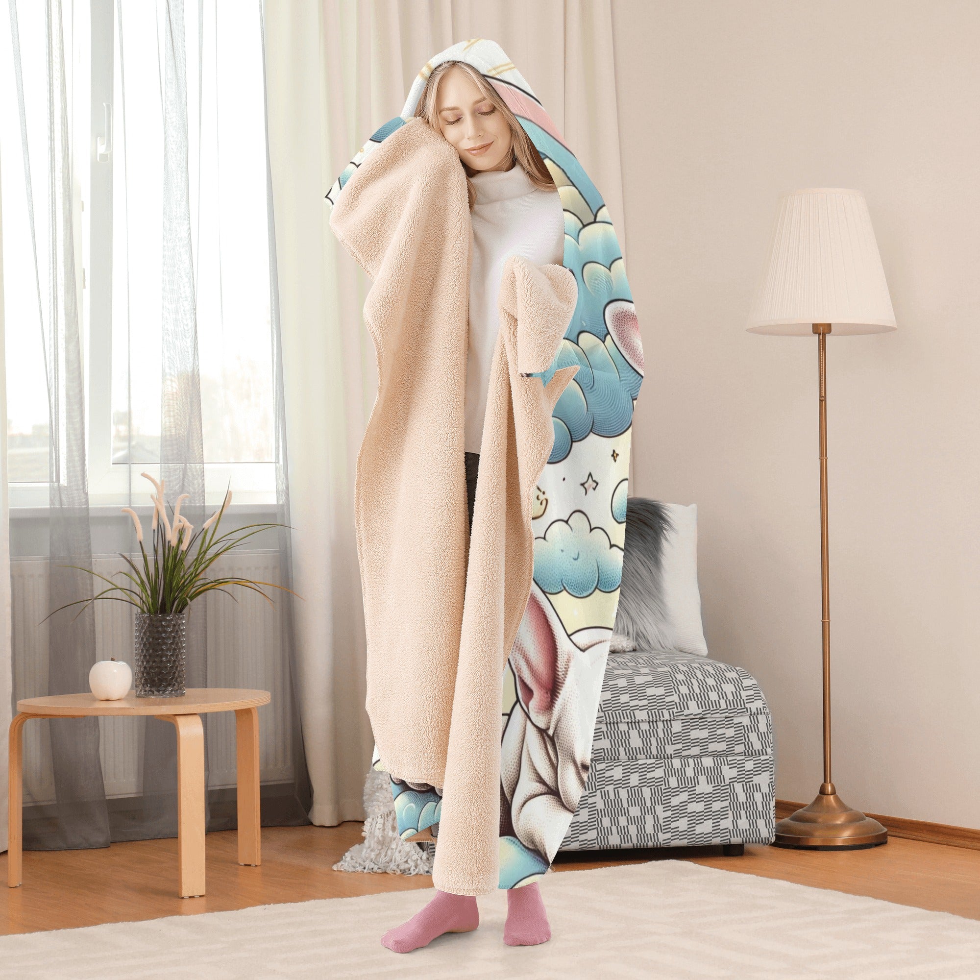 Chandler - Bulldog Inspired Hooded Blanket Frenchie Themed Wear