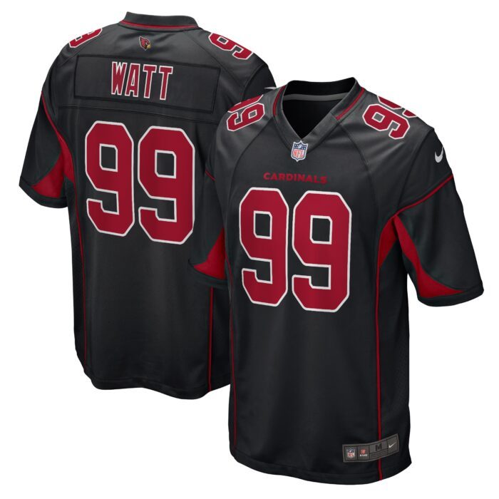 Men's Arizona Cardinals J.J. Watt Nike Black 2nd Alternate...