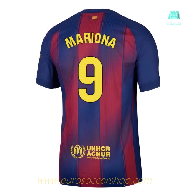 2025-2026 Barcelona Authentic Home Shirt (Mariona 9)