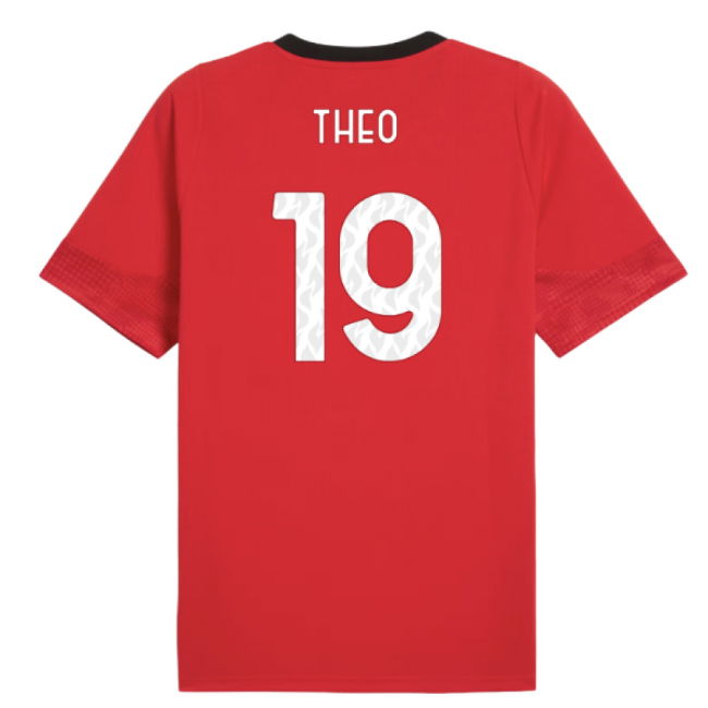 2025-2026 AC Milan Training Jersey (Red) (Theo 19)