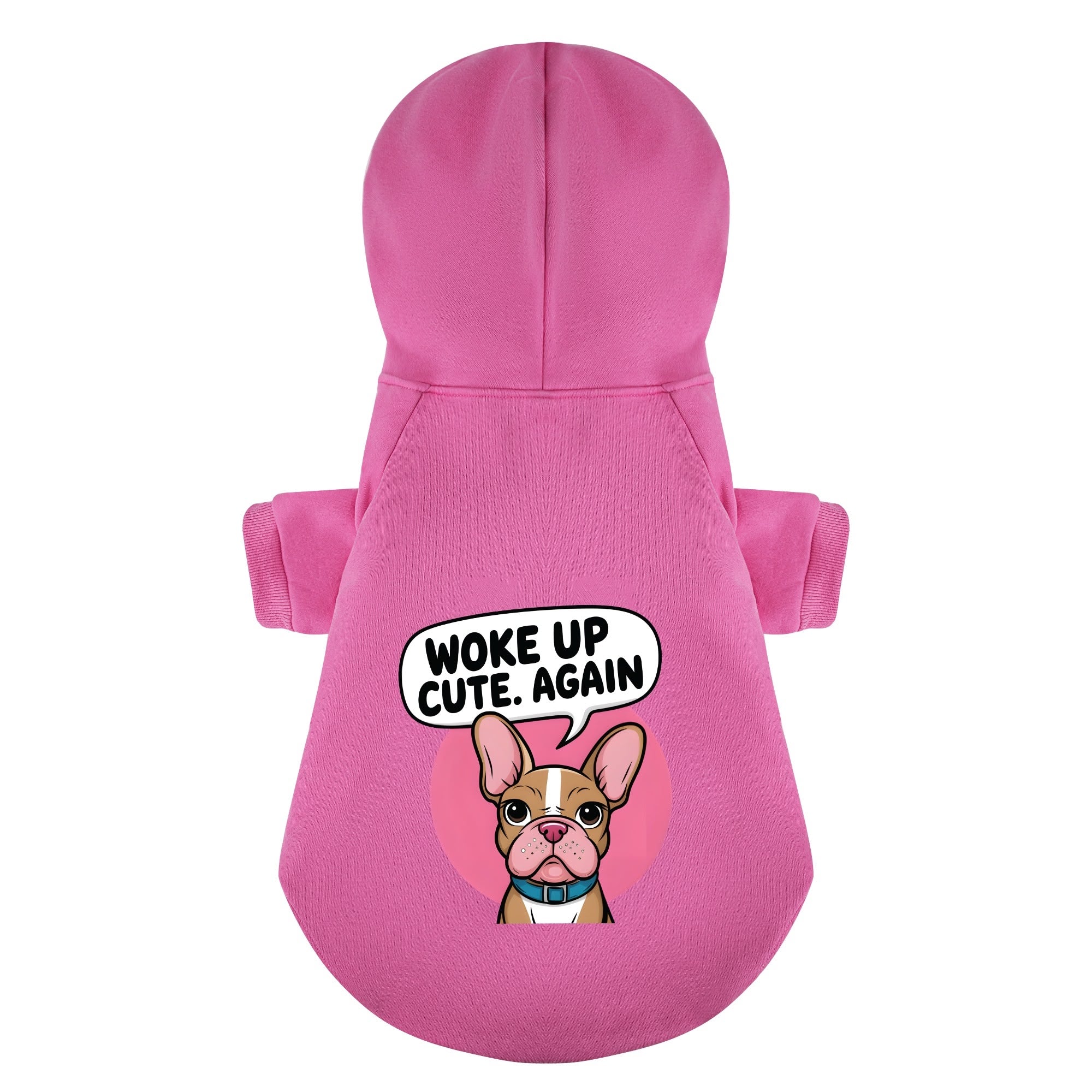Woke Up Cute. Again - Premium Personalized French Bulldog Hoodies With Funny Quotes – Stylish, Cozy, And Premium 100% Cotton Outdoor Style
