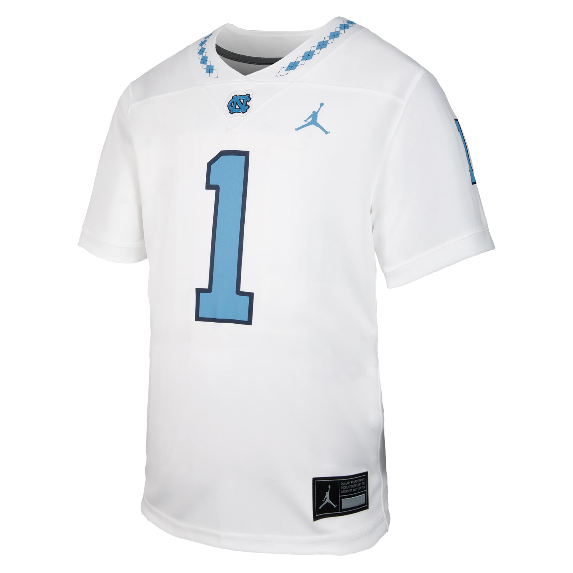 [DDG] North Carolina Tar Heels Youth Untouchable Replica Game Jersey - White