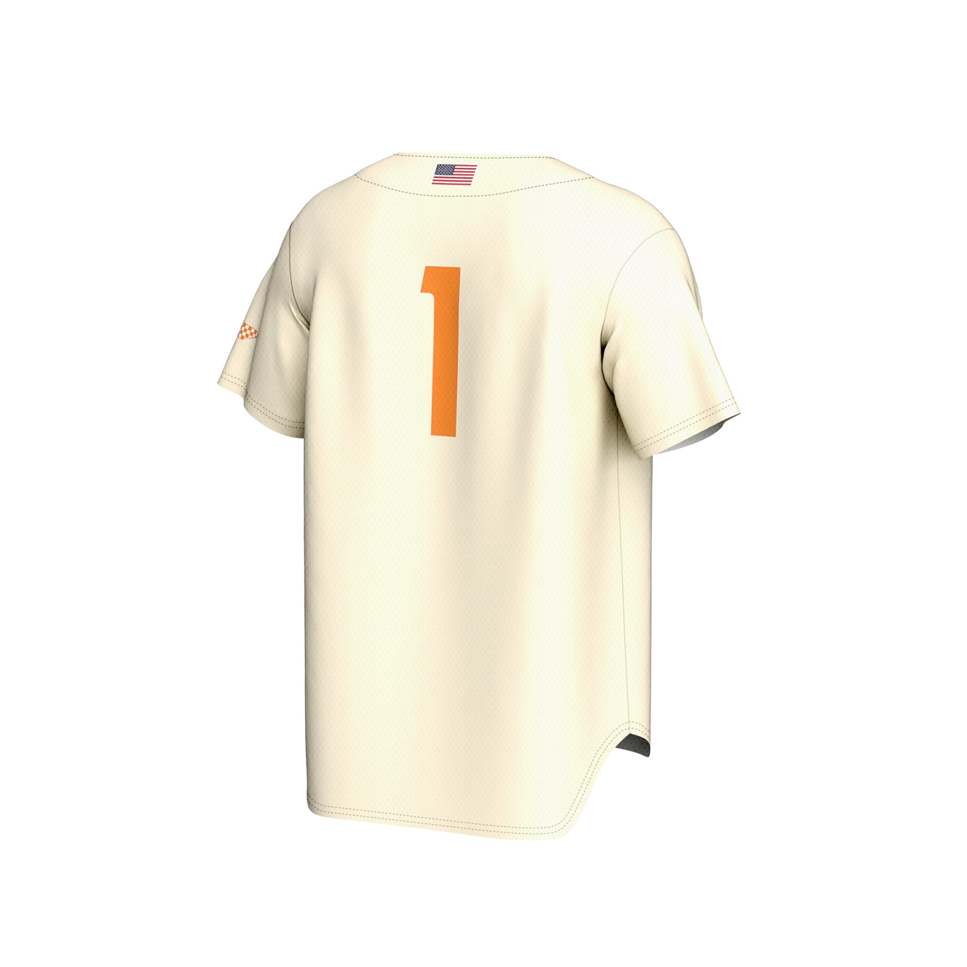 [NJP] Tennessee Volunteers GameDay Greats Unisex Lightweight Baseball Fashion Jersey - Cream