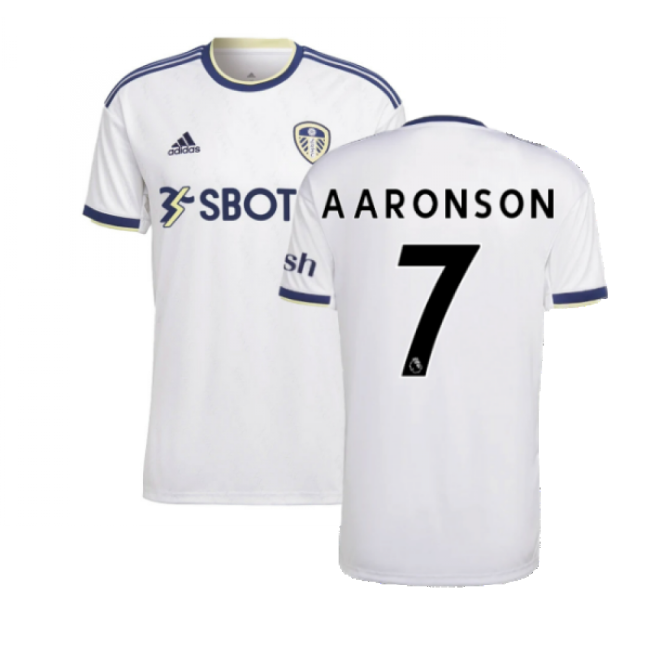 Supporter Leeds Leeds United Home Shirt Aaronson #7 Authentic Desi...