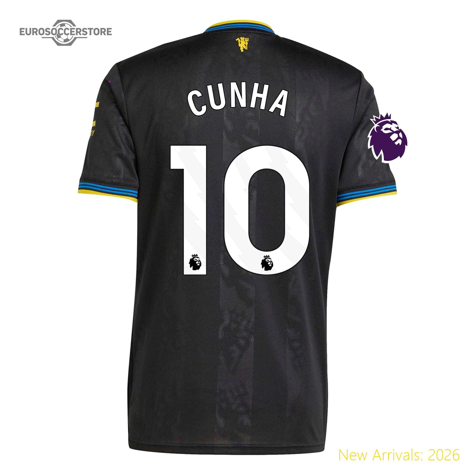 Official Team Merchandise Top-grade Men Mun Football Star Third Jersey