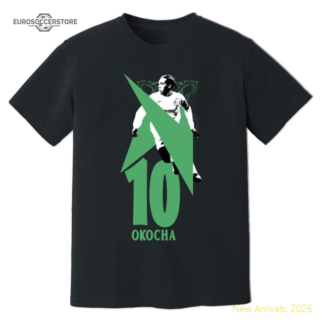 Authentic Jay-jay Okocha Bolton Premier League Legend T-shirt (black