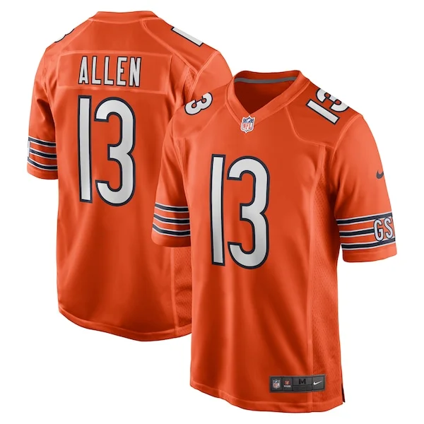 None Keenan Allen Game Jersey - Orange | NFL Player Jersey | NFL Footb