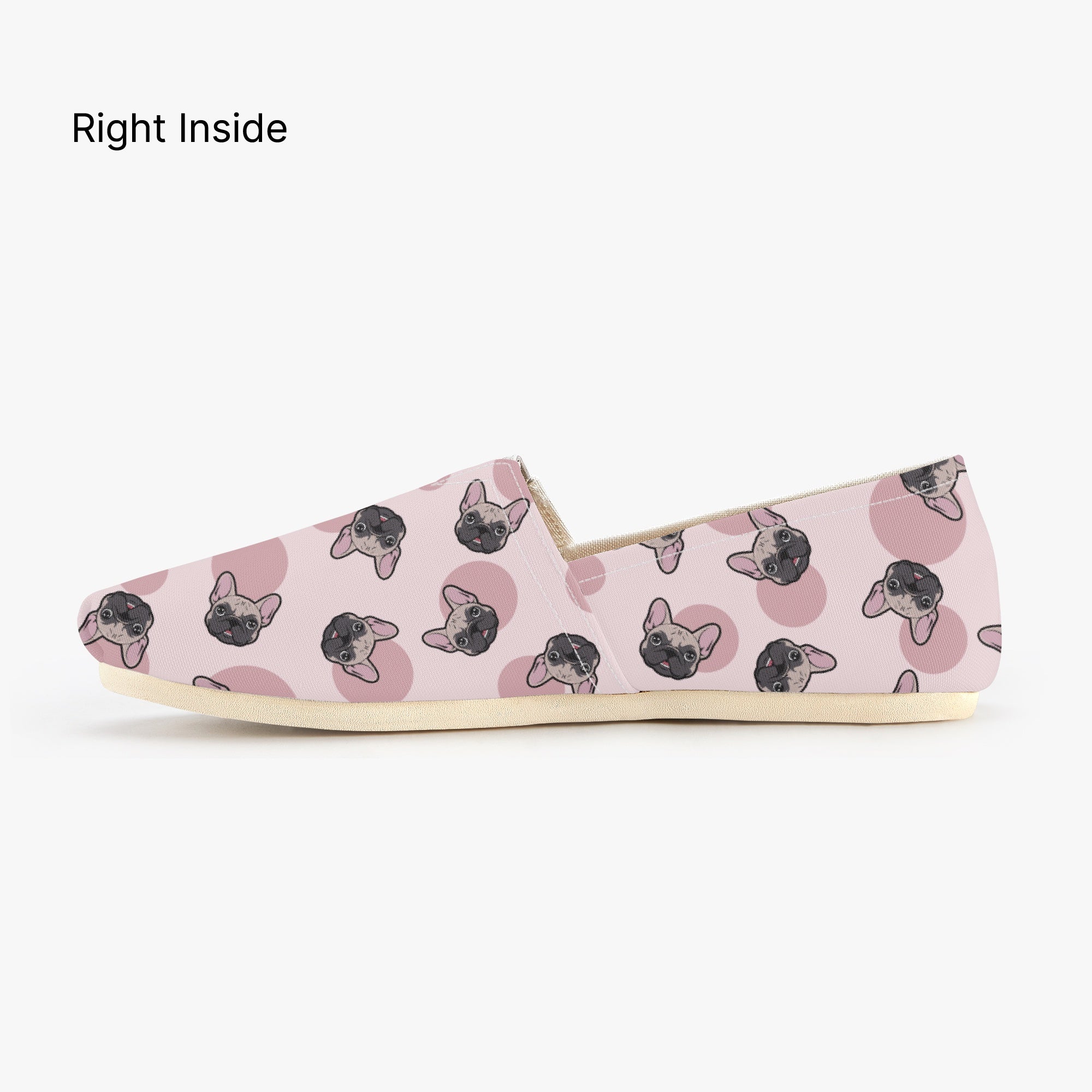 French Bulldog Sloth Casual Canvas Shoes Cozy Paw Wear