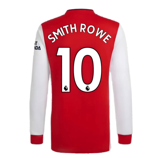 Arsenal 2021-2022 Long Sleeve Home Shirt (SMITH ROWE 10)