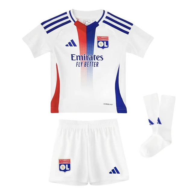2024-2025 Olympique Lyon Home Soccer Jersey (Zaha 12) | Authentic
