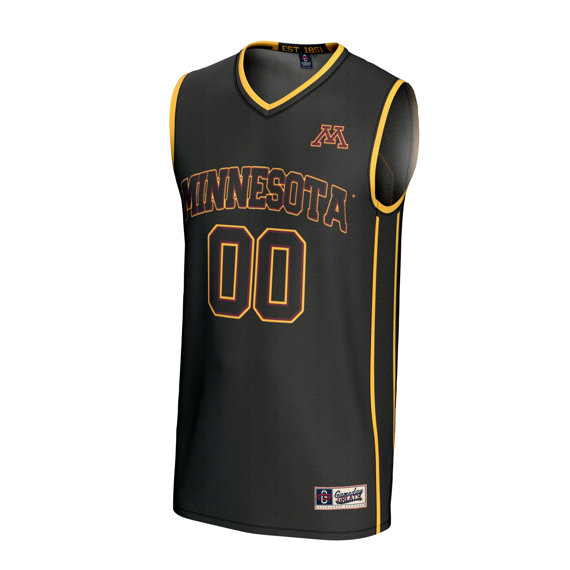 [NJP] Minnesota Golden Gophers GameDay Greats Youth Youth Lightweight Collegiate Women's Basketball NIL Fashion Jersey - Black