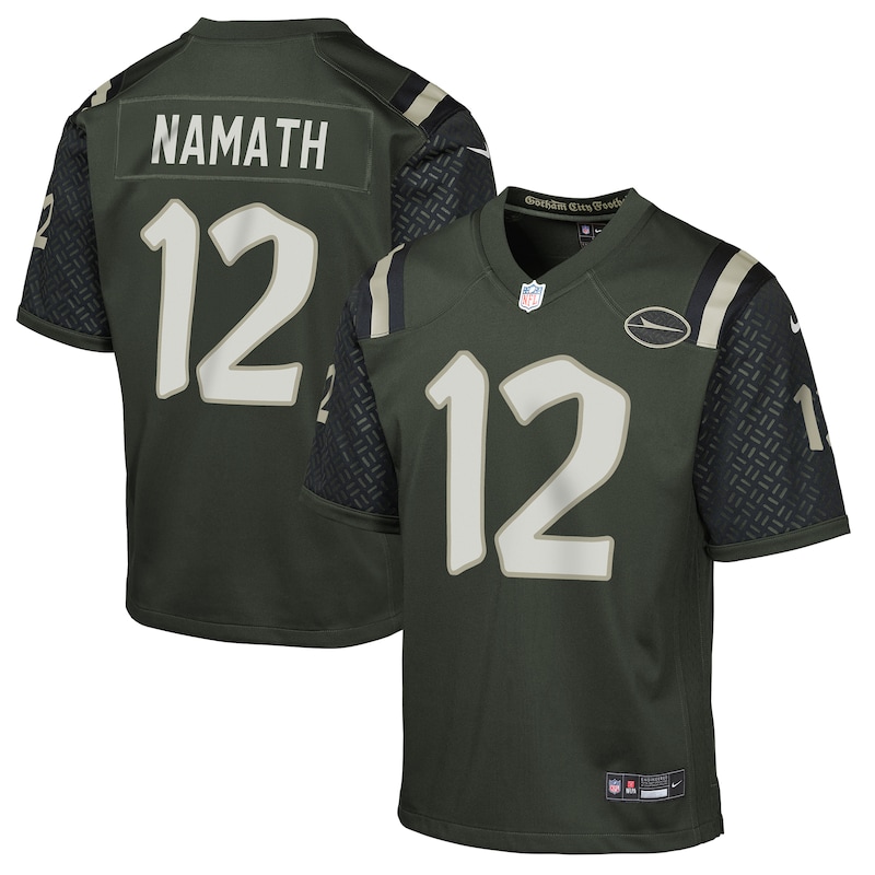 None Joe Namath All-Pro NY Jets Premium-Quality Jersey Football Appare