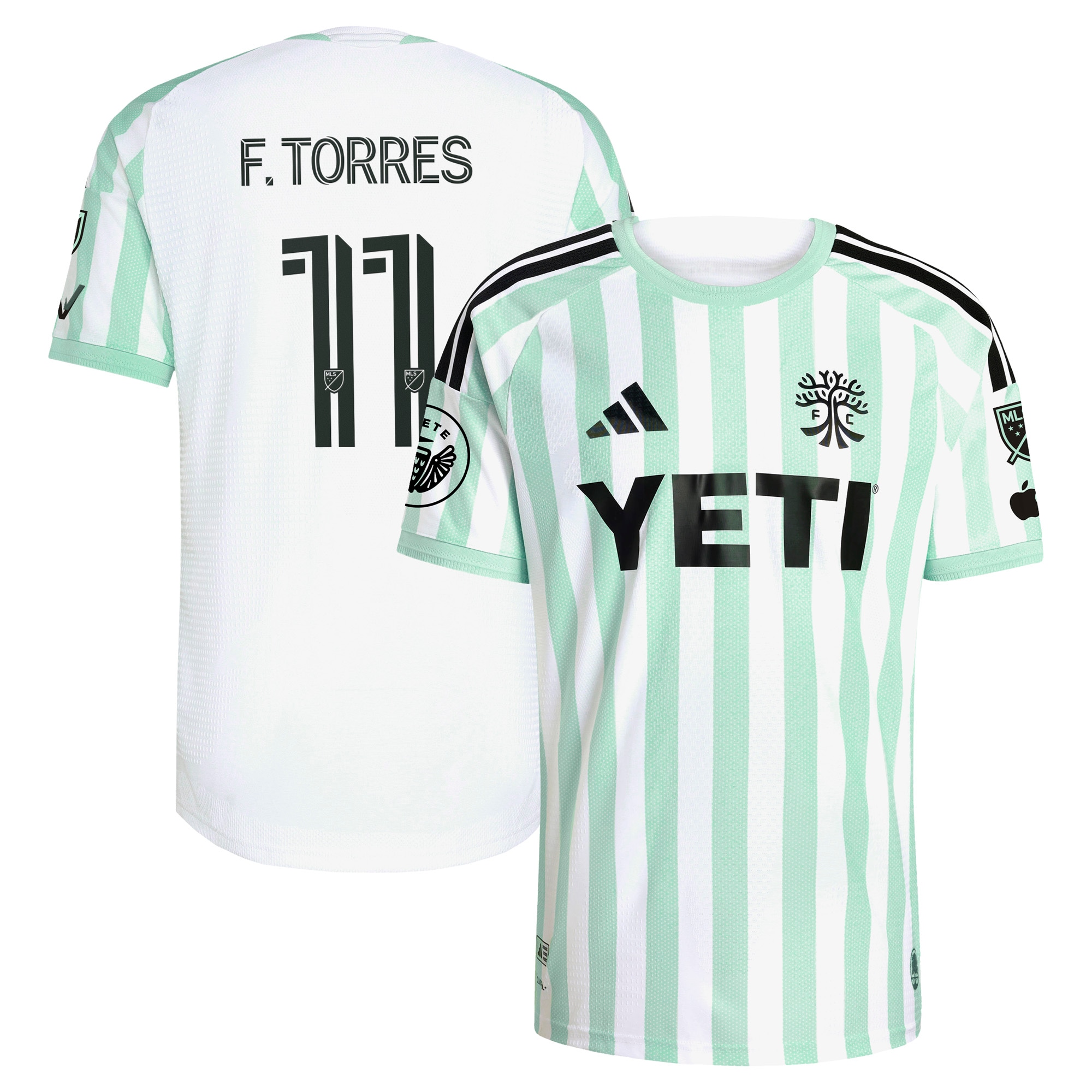 [LK] Women's Facundo Torres Austin FC 2026 The Rooted Kit On-Field Authentic Patch Jersey - White