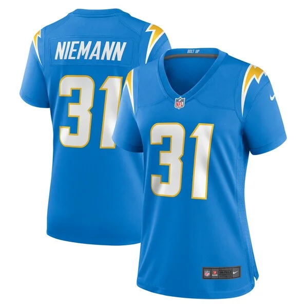 None Nick Niemann Game Jersey - Blue | NFL Player Jersey | NFL Footbal