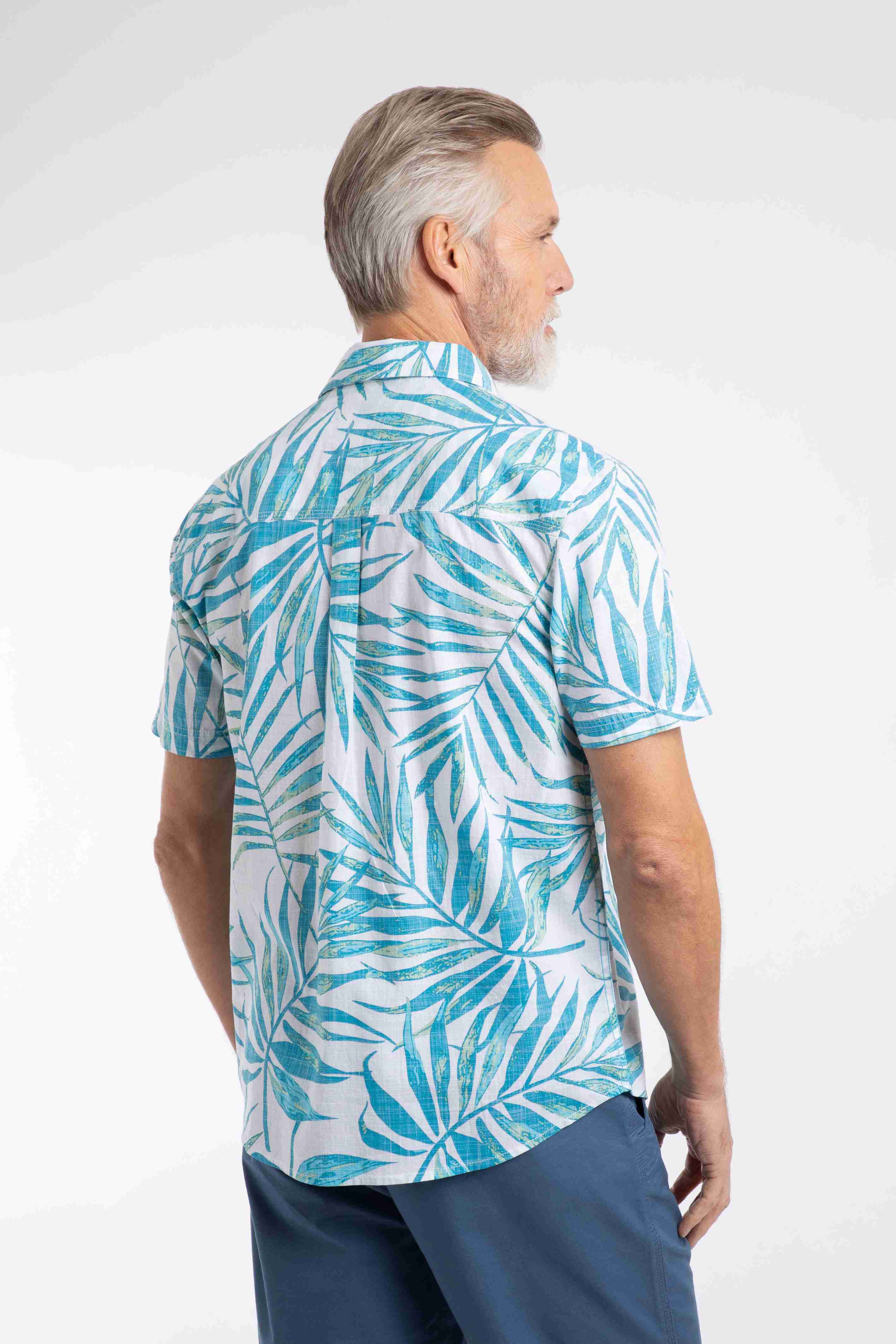 Faraway Short Sleeve Printed Shirt White