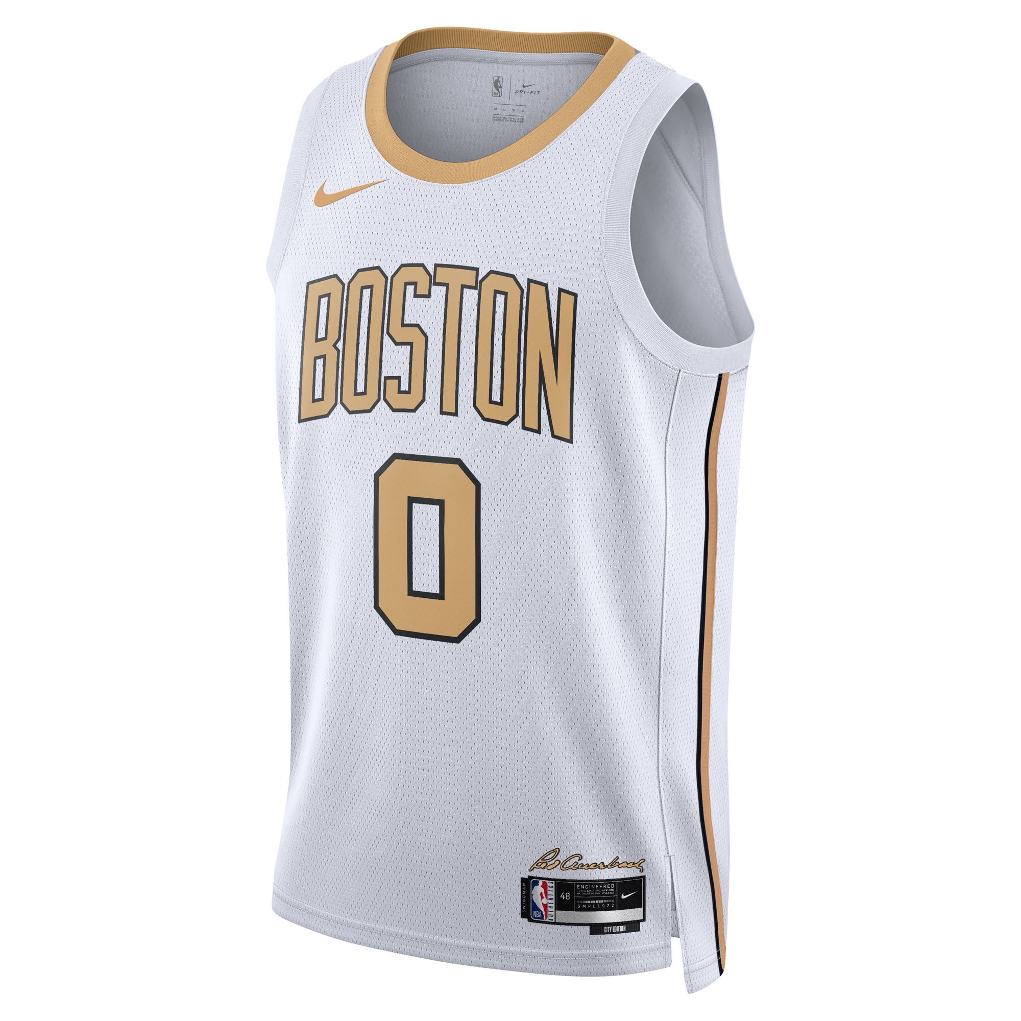 [LK] Jayson Tatum #0 Boston Celtics Unisex 2025/26 Swingman Jersey - White - City Edition