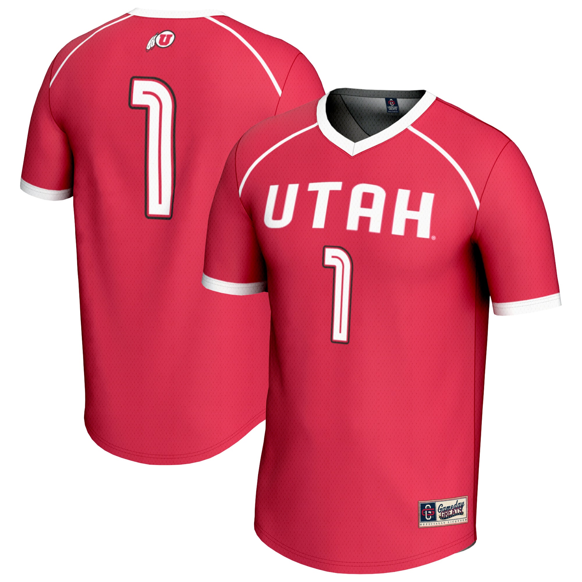 [NJP] Utah Utes GameDay Greats Youth Lightweight Women's Lacrosse Fashion Jersey - Red