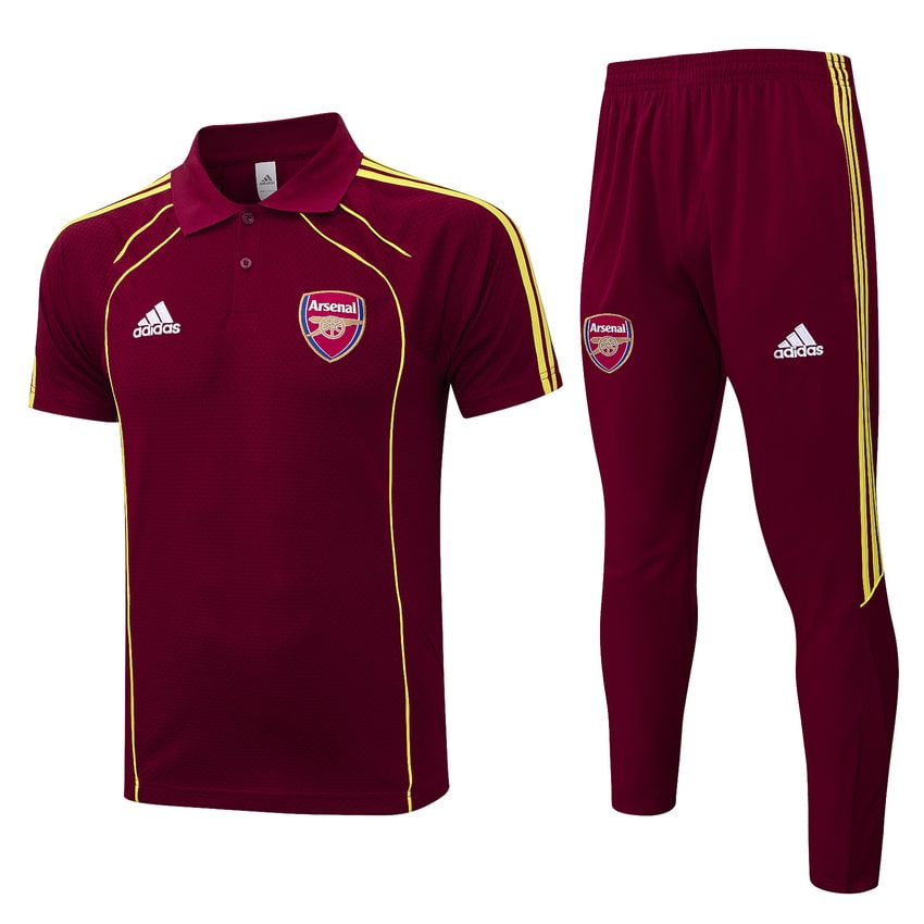 Arsenal Polo 2025 2026 Dark Red Tracksuit