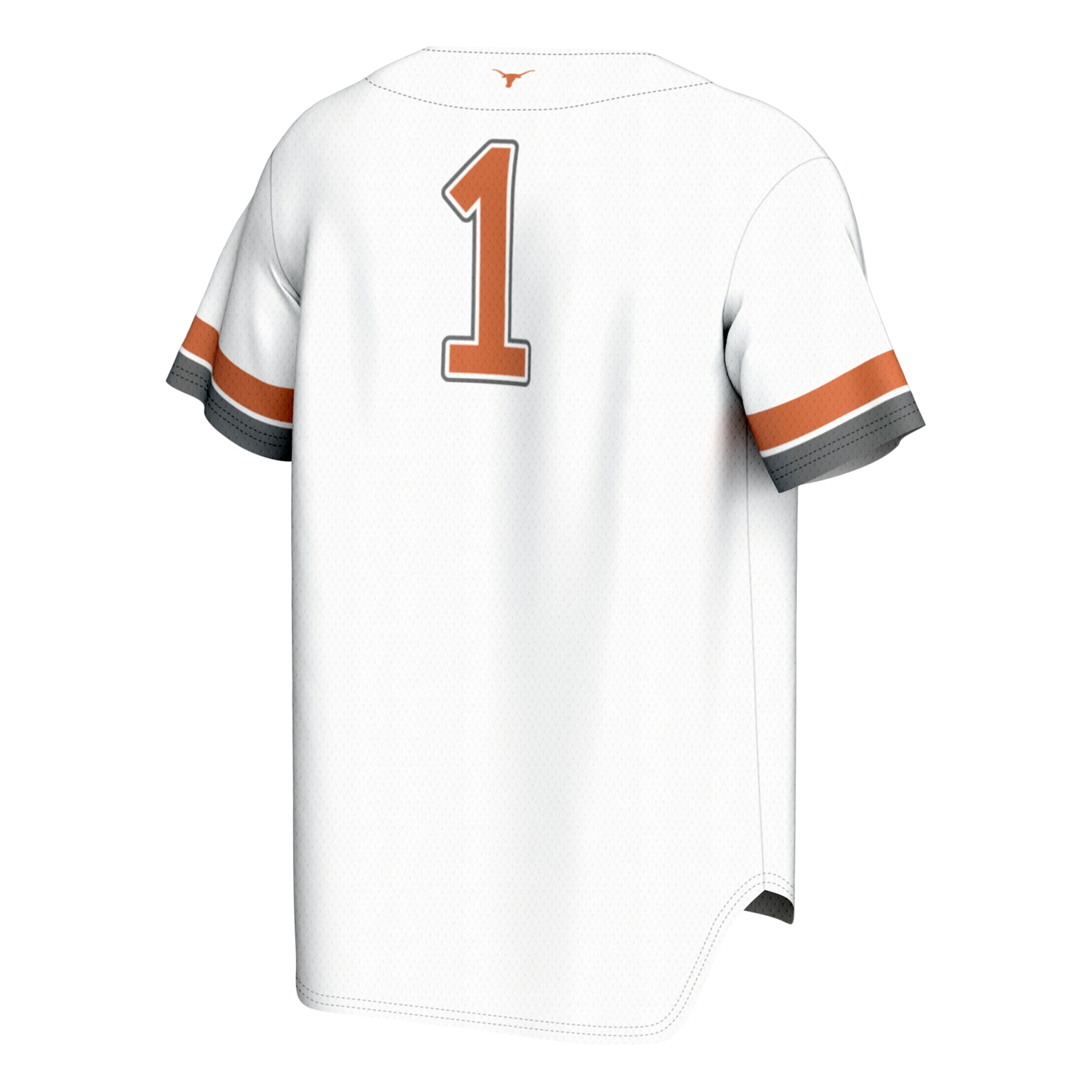 [NJP] Texas Longhorns GameDay Greats Youth Lightweight Collegiate Baseball Fashion Jersey - White