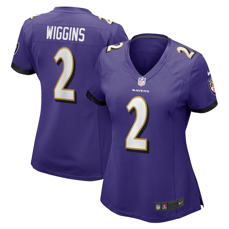 None Nate Wiggins BAL Ravens Iconic Authentic Jersey Football Apparel