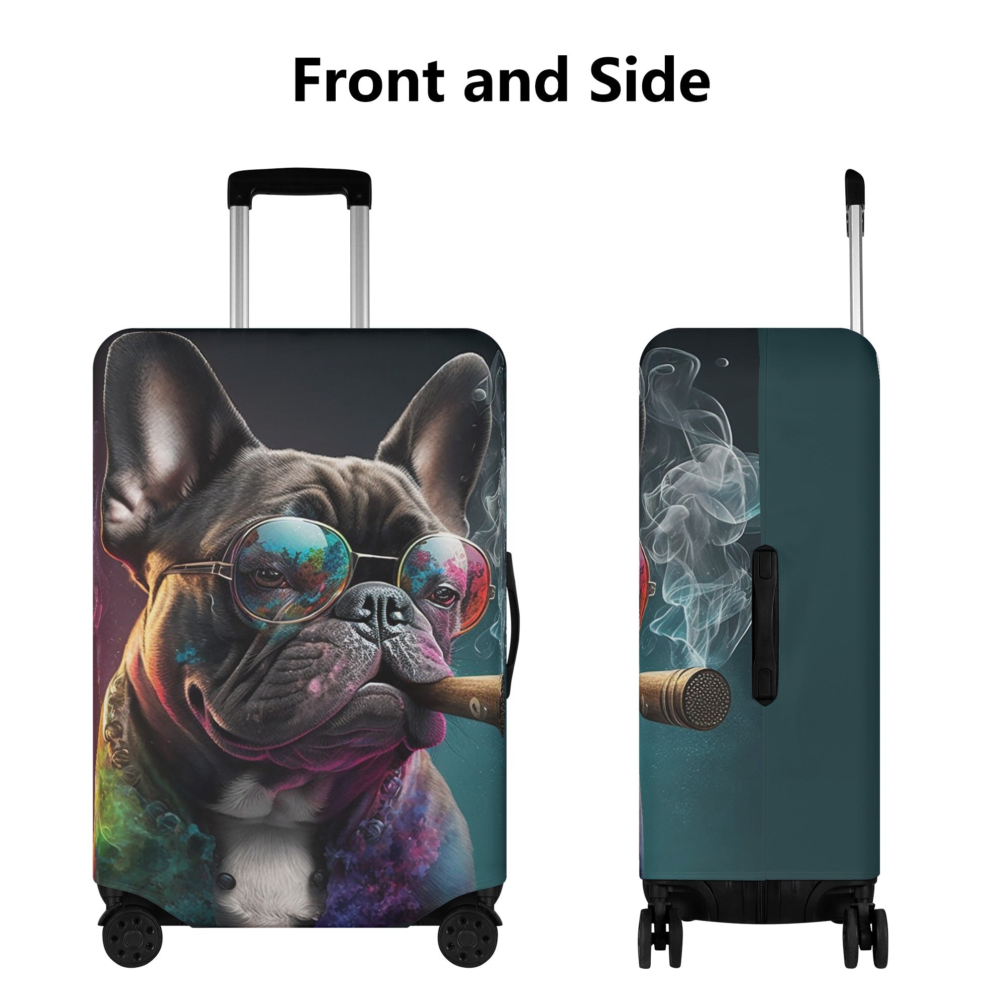 French Bulldog Teddy Luggage Cover Cute Frenchie Essential