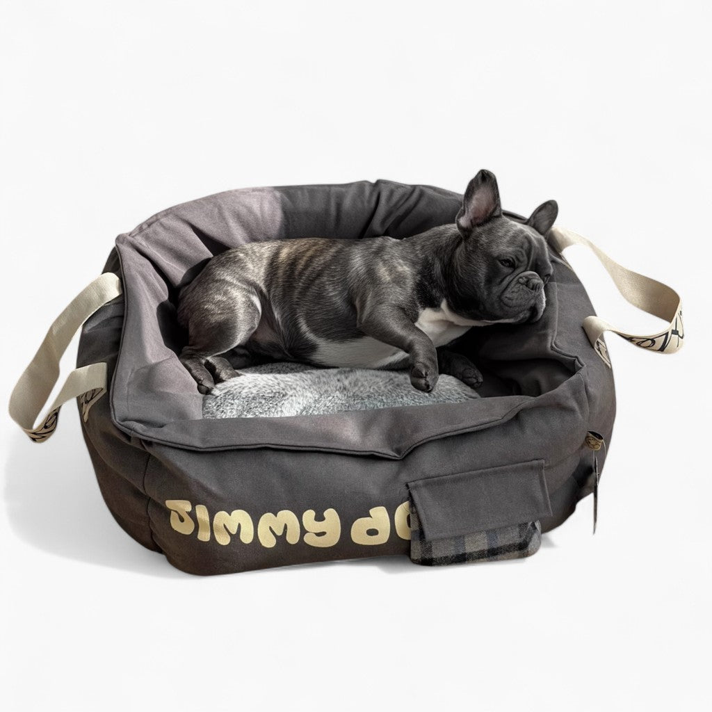 ToTezz Frenchie Portable Bed – Comfortable Dirt-resistant Dog Bed with Handle