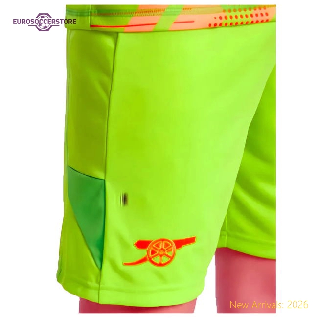 2024-2025 Arsenal Home Goalkeeper Shorts - Kids