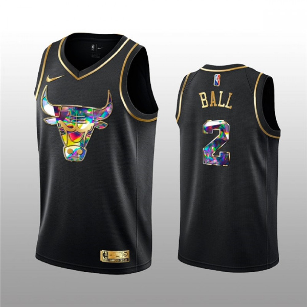 Durable Jersey Chicago Bulls 2 - Black Golden Edition - Must-Have Jersey