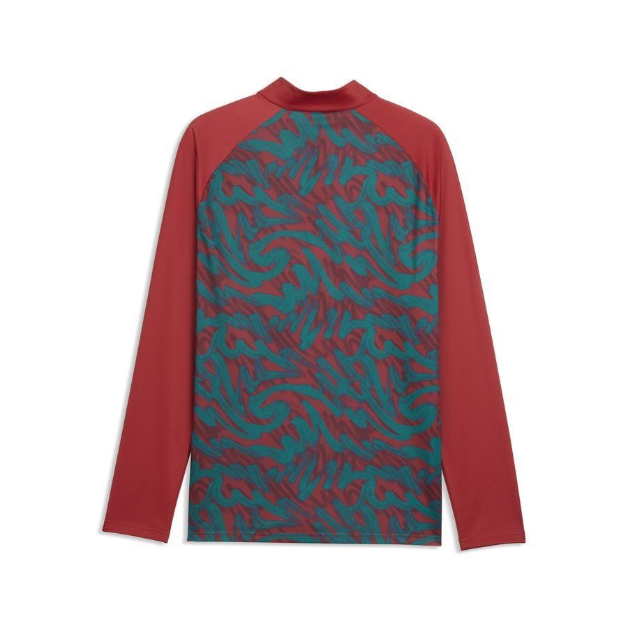 [EFKS] 2026 Portugal Pre Match Zip World Cup Club Red/Green Lagoon Training Jersey 1/4
