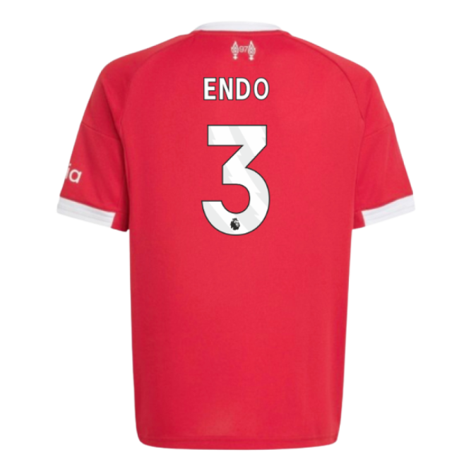 2025-20 Liverpool Home Jersey Endo #3 Edition L M S Kids