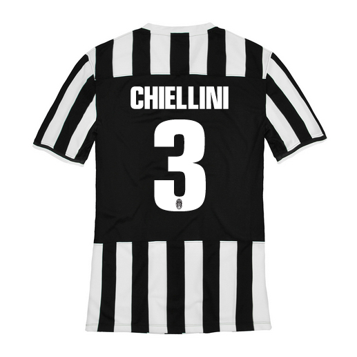 13-14 Juventus 3 Chiellini Home Jersey Shirt - Official Replica 1559
