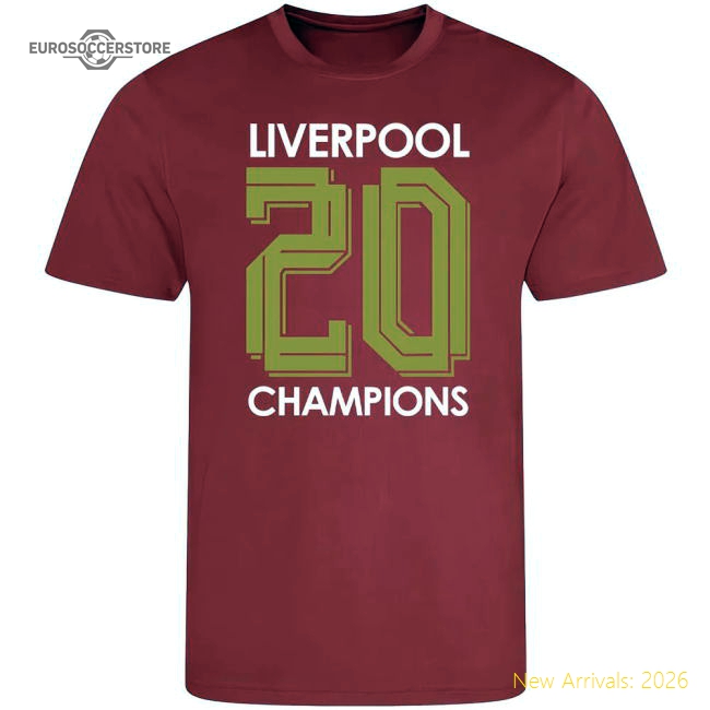 Official Liverpool Champions T-shirt Number 20 (red) - Premium