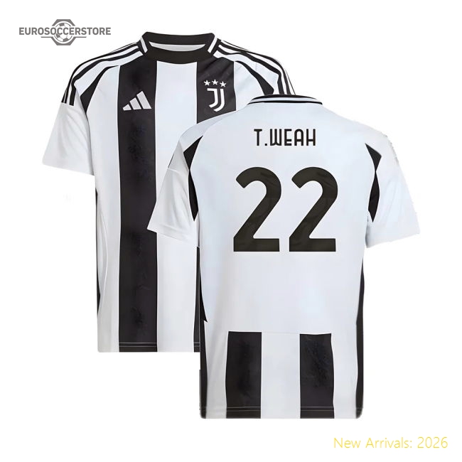 Juventus Children 2024 Home Jersey Shirt Football Fan Supporter Game Day Apparel