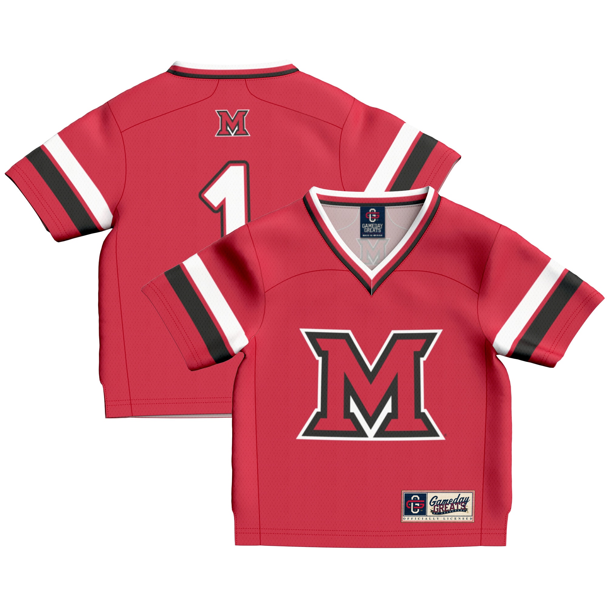[Toddler] Miami University RedHawks #1 Football Jersey - Red | Stadium Series 2026