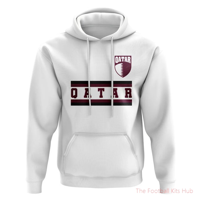 Qatar Core Football Country Hoody (White)