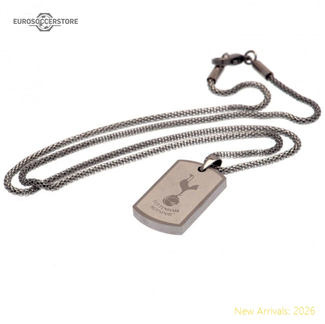 Authentic Tottenham Hotspur Fc Icon Dog Tag & Chain - Premium Quality