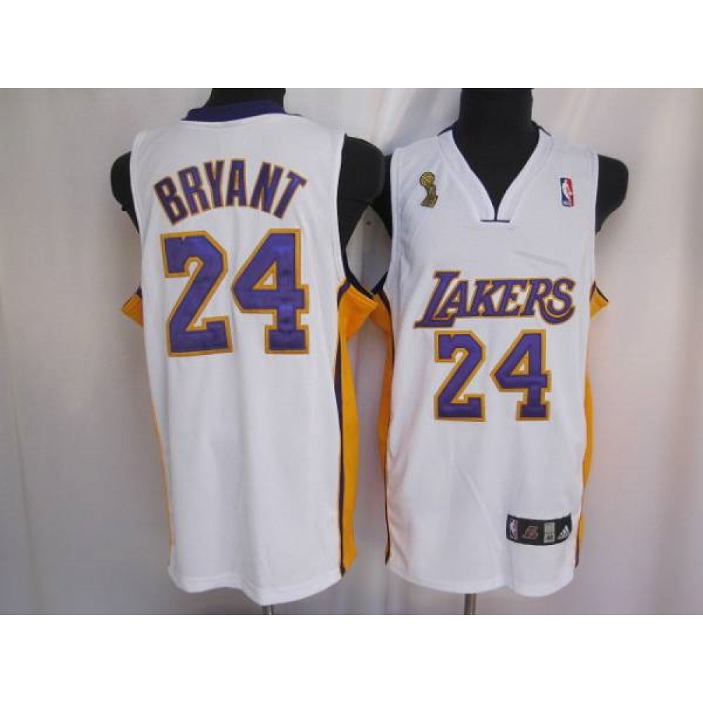 Game Day Official Men's LA Lakers #24 Kobe White Basketball Jersey
