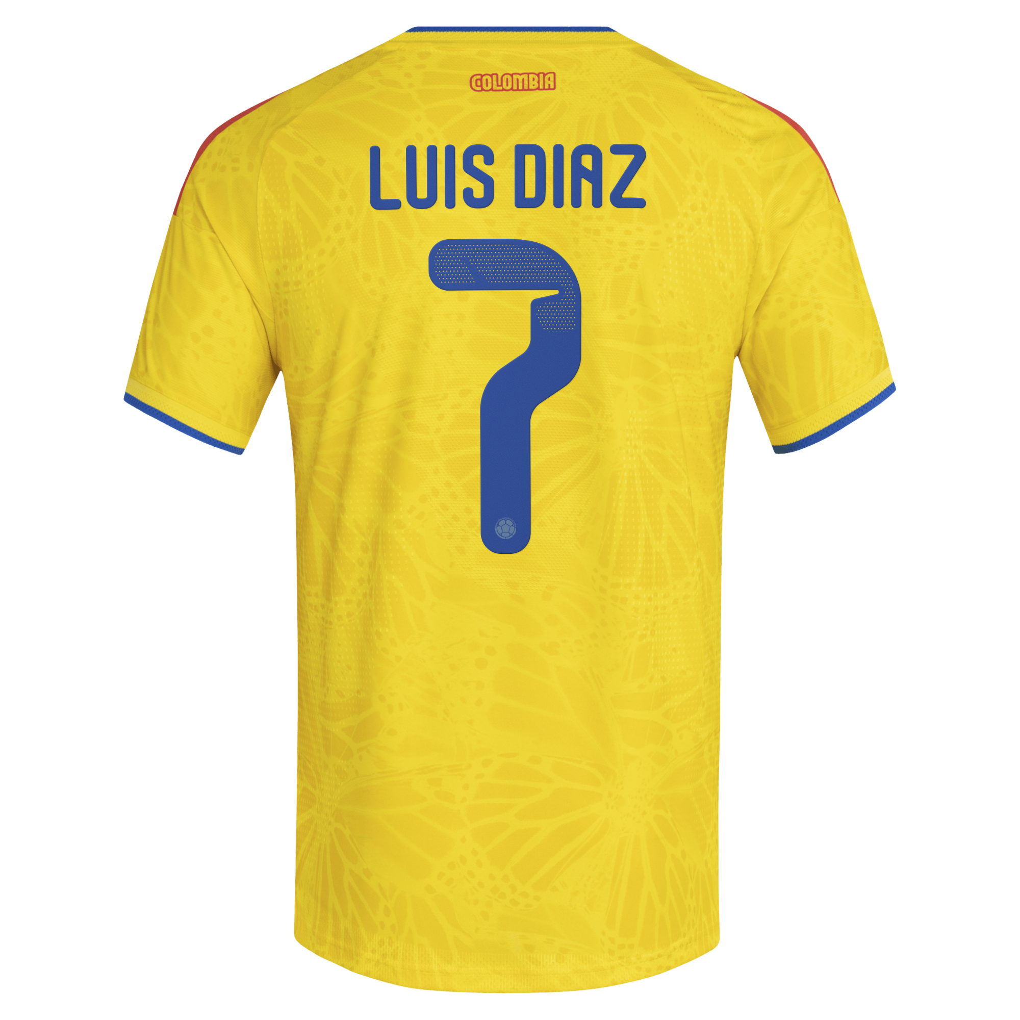 [LK] Luis Diaz Colombia National Team 2026 Home Authentic Jersey - Yellow