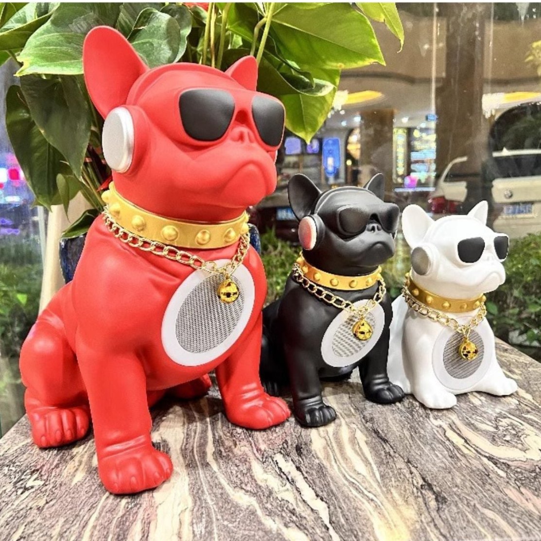 BowWoo : Trendy Frenchie Bluetooth Speaker Enhanced Audio Long Battery Life