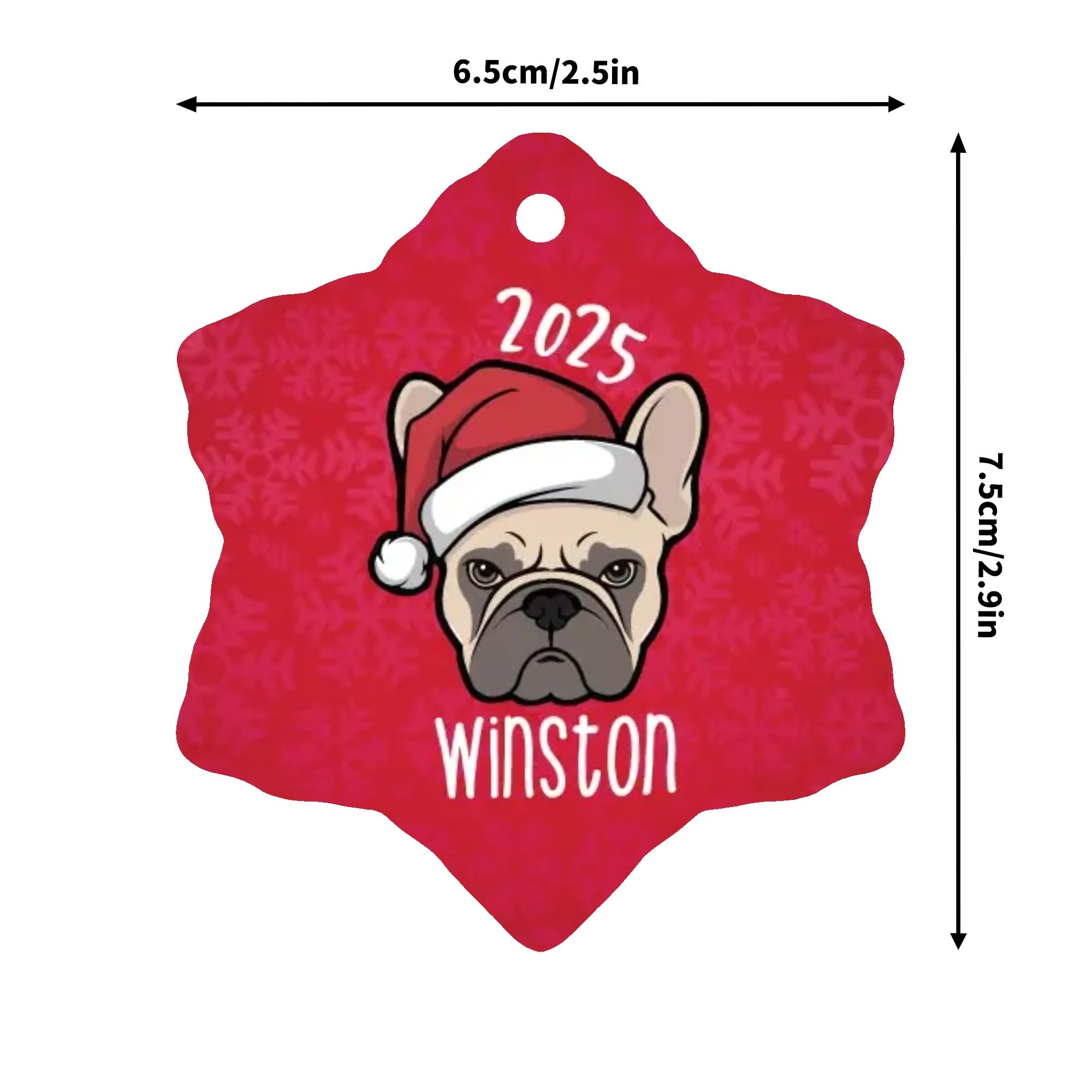 French Bulldog Lover Personalized Ornaments For Frenchie Lovers With