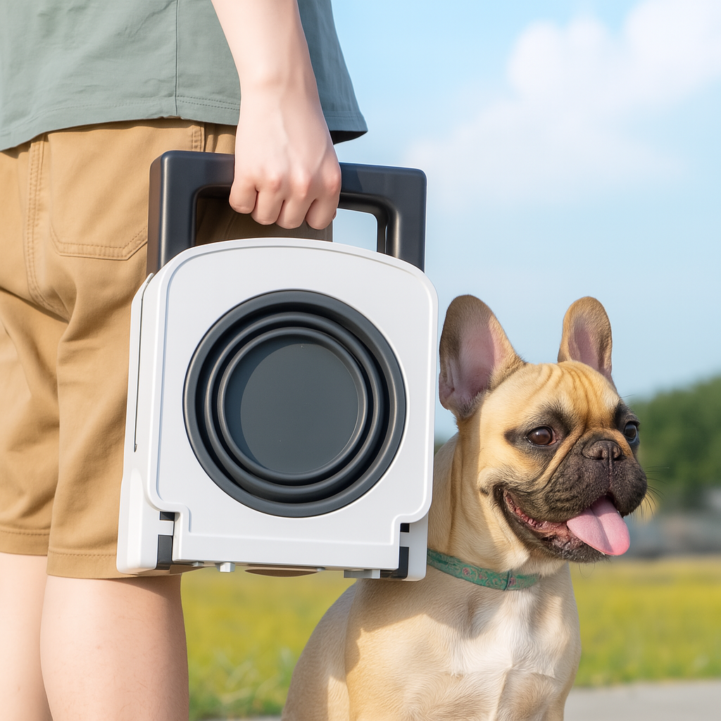 Adjustable Folding Table Food Dispenser Dog Supplies | Vet-recommended
