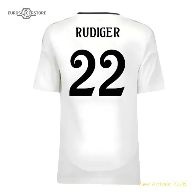 2024-2025 Real Madrid Home Pro-level Jersey Rudiger Nike Dri-fit