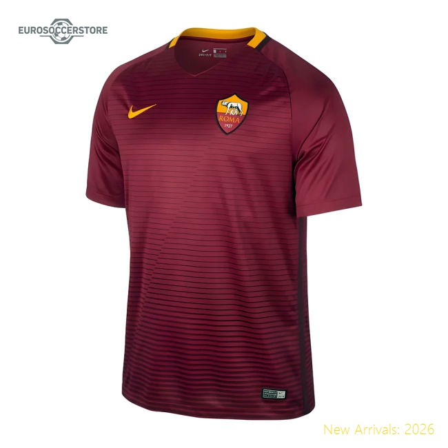 As Roma Children 2016 Home Jersey Shirt #20 Football Fan Apparel